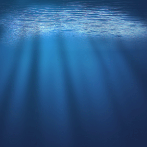 Giant ocean in the depths of the world