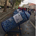 100 thousand PET bottles in Marathon